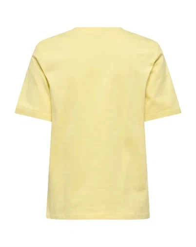 Only - ONLFreja Luxe T-shirt - Lemon Meringue